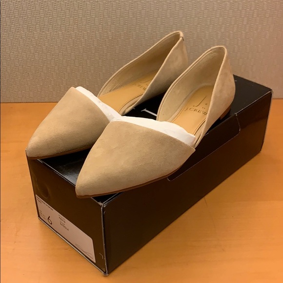 J. Crew nude suede d’orsay flats size 6 - Picture 2 of 5